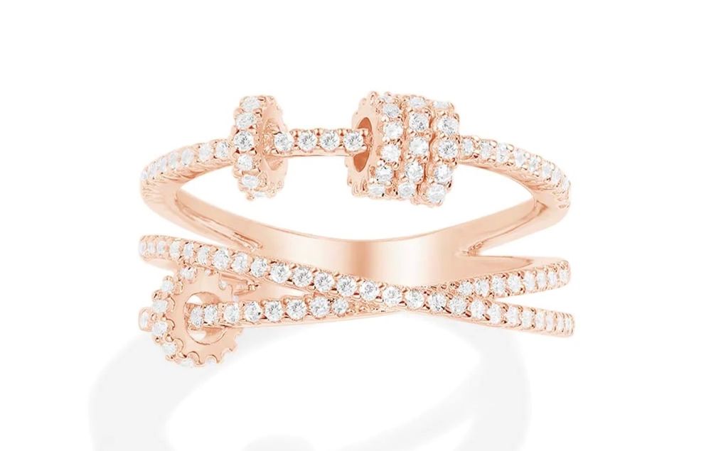 APM Monaco TRIPLE RING WITH SLIDING HOOPS | Kaufen auf Ricardo
