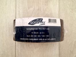 Schleifbänder - 10 stk 75 x 457mm (Korn 40/60/80/120/180)