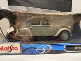 Modellauto Citroen 2CV 1952 Maisto Massstab 1:18 neu