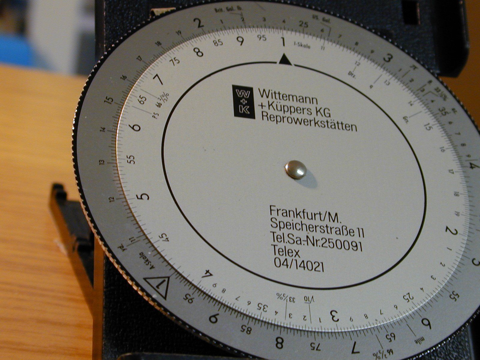 Calcolatrici tascabili: RIEGER  RECHENSCHEIBE, CIRCULAR SLIDE RULE – Usato da Oberursel venduto da swinger-ecki 2