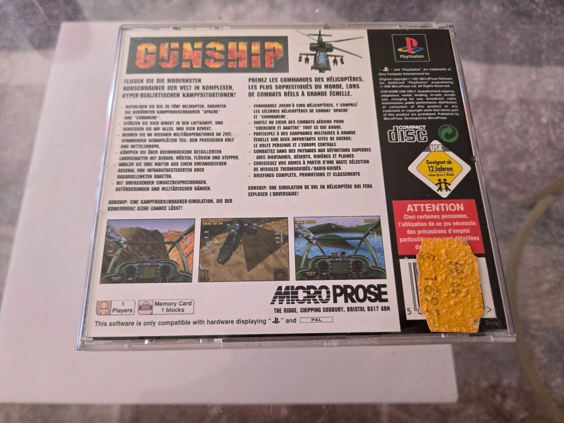 Giochi: Gunship PS1 – Usato da Bussigny venduto da Kfdlt 1