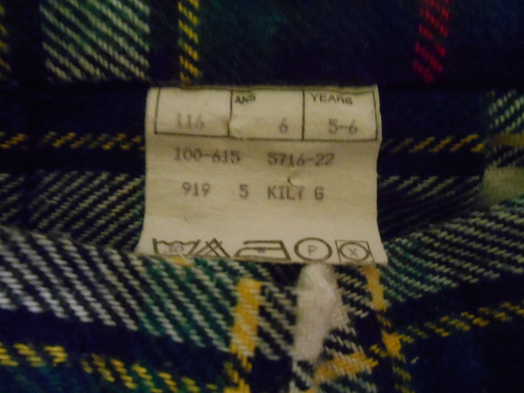 : Schottenrock / Kilt Gr. 116 – Neu (gemäss Beschreibung) aus Nussbaumen AG von MollyBI-20 3