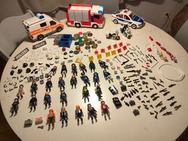Playmobil Set - Polizei - Sanität - Feuerwehr - Waffen