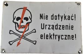 Metallschild Totenkopf Vintage
