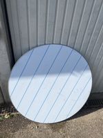 Deckel aus Chromstahl für Feuerschale 1m
