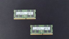 2x 8GB Samsung DDR4 SO-DIMM RAM | 16GB insgesamt