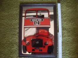 Coca Cola Spiegel repro LondonBus Trafalgar Square 34x23used