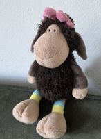 NICI Schaf, braun, mit Schleife, ca. 30cm, Top Zustand!