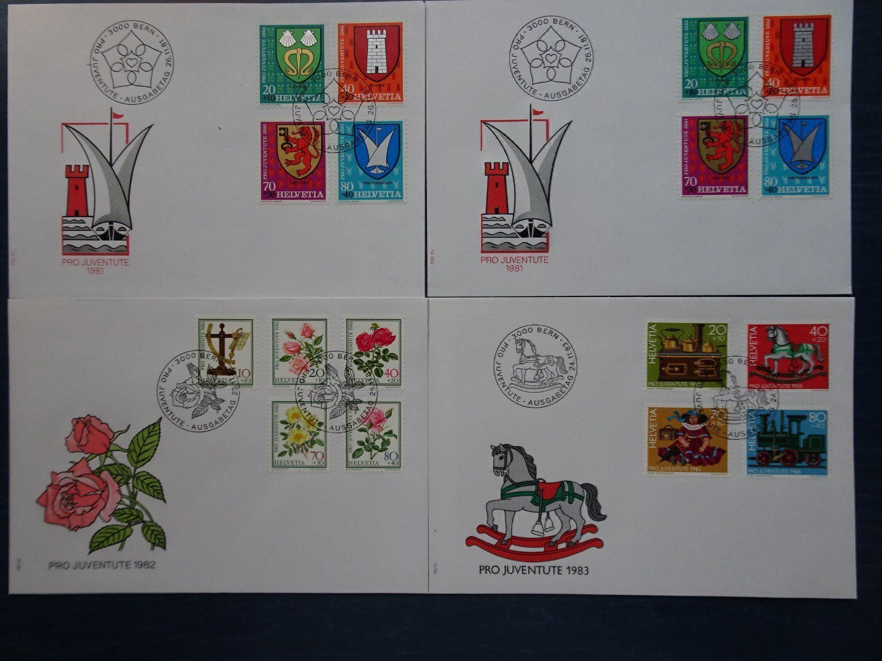 Alle Briefmarken: PJ 1981-83 – Neu (gemäss Beschreibung) aus Aadorf von Chnorli-Furz