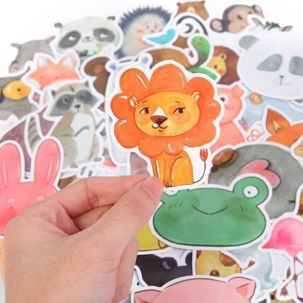 Aufkleber: 50 TIER STICKER - AUFKLEBER - WASSERFEST – Neu und originalverpackt aus Kriens von swissgadget 5