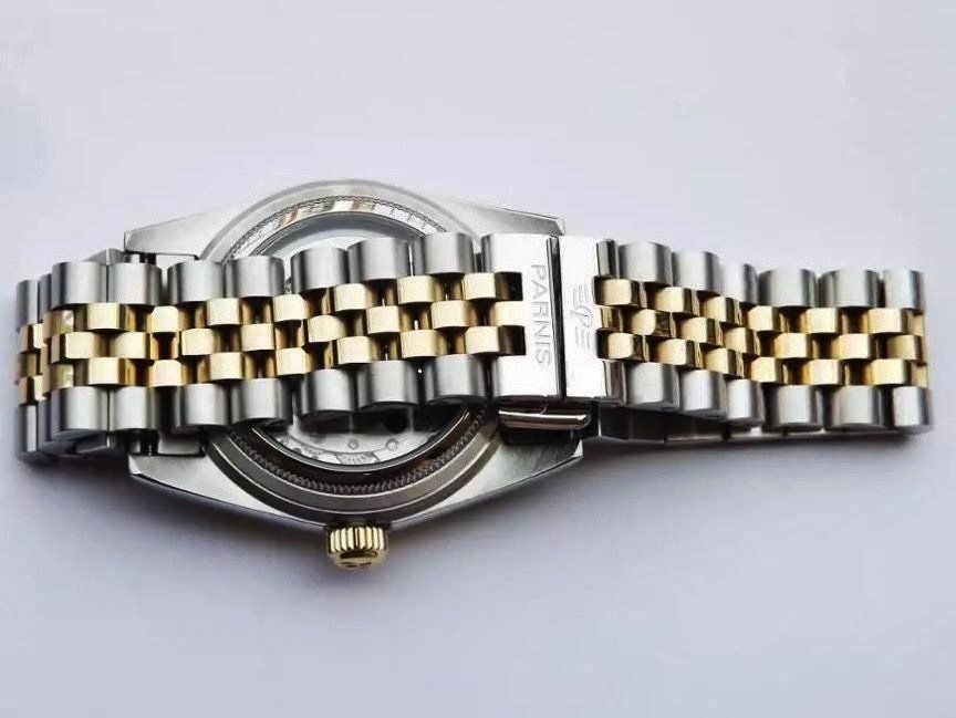 Parnis Orologi: Damenuhr - Parnis Datejust Hommage - Automatic – Usato da Mettendorf TG venduto da Ricardo-Bazar 1