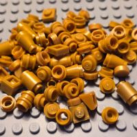 LEGO 100x Kleine Teile warm Gold