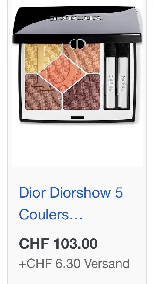 Dior Make-up: DIOR Lidschatten Palette limitiert NP. 103.- – Neu (gemäss Beschreibung) aus Rüfenacht BE von Milena_1 1