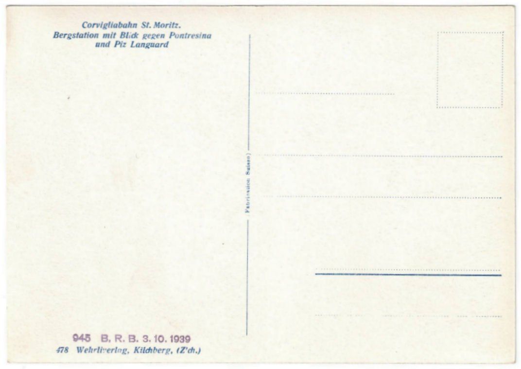 Cartes postales: St. Moritz - Standseilbahn Corviglia – D'occasion à Binningen par Mountainrider 1