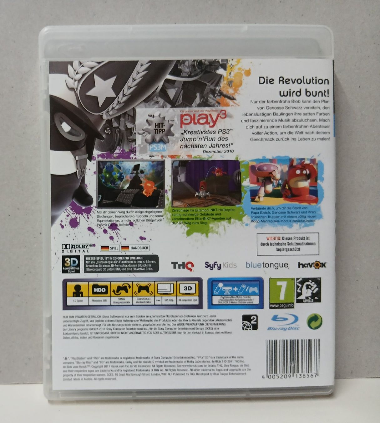 Sony Giochi: De Blob 2 farbenfrohe Abenteuer Move   PS3 – Usato da Schüpfheim venduto da Games_Spielkonsolen 3