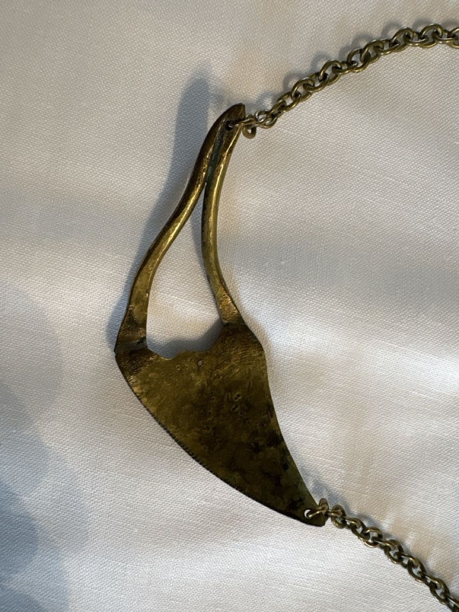 Catenine: Halskette mit Vogelmotiv bronzefarben modeschmuck – Usato da Thun venduto da Gitarre-1 5