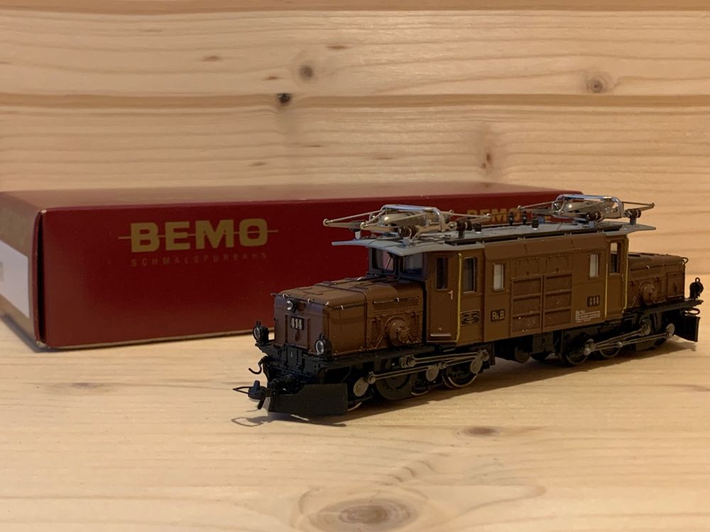 Bemo Modelleisenbahnen: BEMO RhB Ge 6/6 I 414 Krokodil, ESU Digital OVP – Gebraucht aus Disentis/Mustér von Zbot28