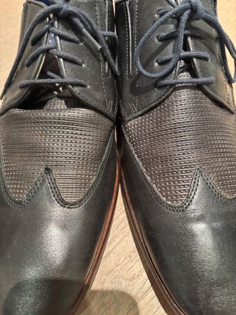 Elegante Bugatti Herrenschuhe, Gr 47, Schwarzes Leder...