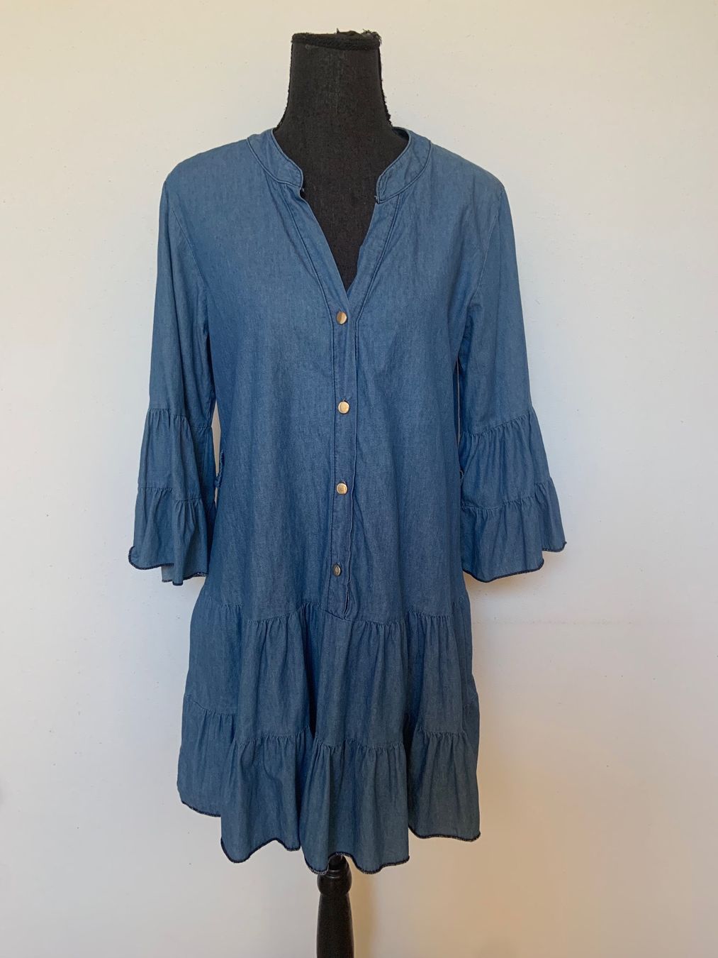Vestiti: Boho Stufenkleid in Jeansoptik – Nuovo (secondo la descrizione) da Sigriswil venduto da ck56 3