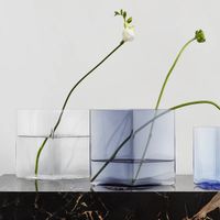 1 x Iittala Ruutu Vase 205x270mm, klar