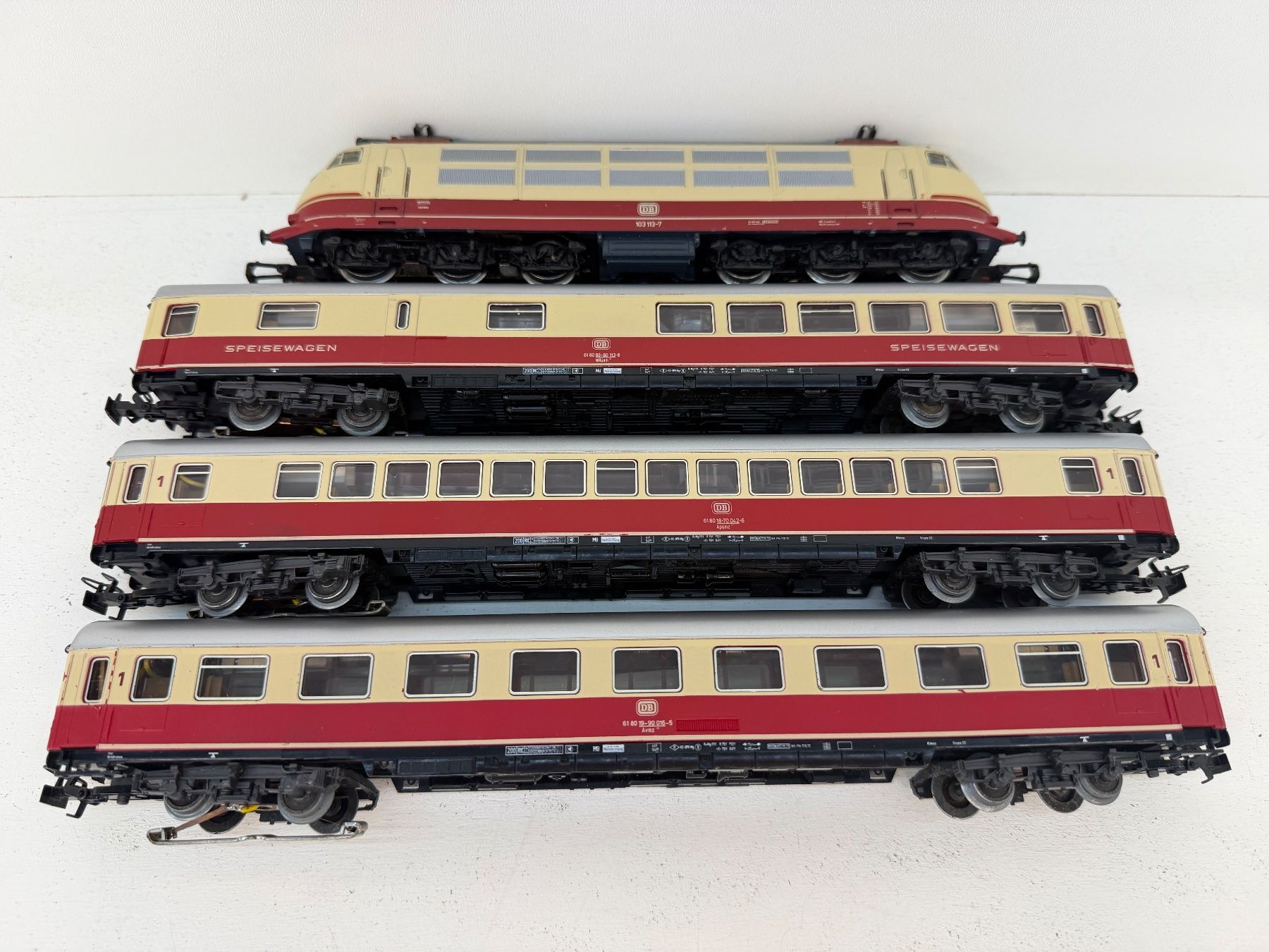 Märklin Modellini di ferrovie: Märklin TEE Zugpackung 2852 mit DB BR 103 – Usato da Büsserach venduto da ModellbahnDepot 3