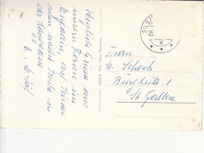 Cartoline postali: Oberer Schafberg ca. 1950 – Usato da Bürglen TG venduto da StampGraf 1