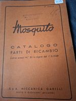 mosquito motore Gareli 1949 catalogue parti di ricambio rare