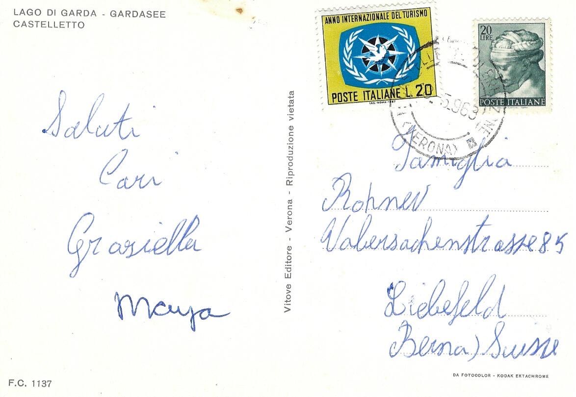 Cartoline postali: ASK Gardasse, Castelletto – Usato da Kloten venduto da Kloetip 1