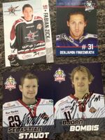 Verschiedene Eishockey Autogrammkarten Deutschland