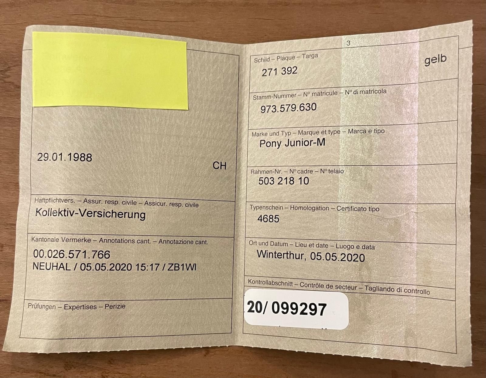 Pony Mofas: Töffli - Pony Junior M – Gebraucht aus Marthalen von yve_8drf 3