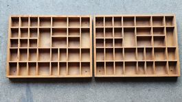 Holz Setzkasten (Set mit 2 Stück)