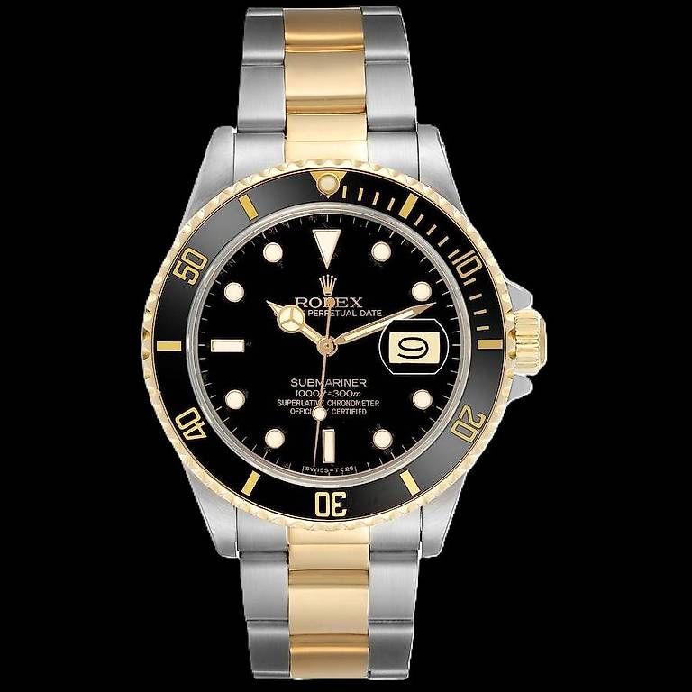 Rolex Montres: ROLEX SUBMARINER ACC E ORO 18 KT - REF. 16803 - Anno 1986 – D'occasion à Grancia par Gioielleria_DoroTi