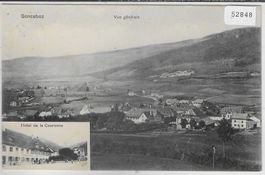 Sonceboz - Vue generale - Hotel de la Couronne