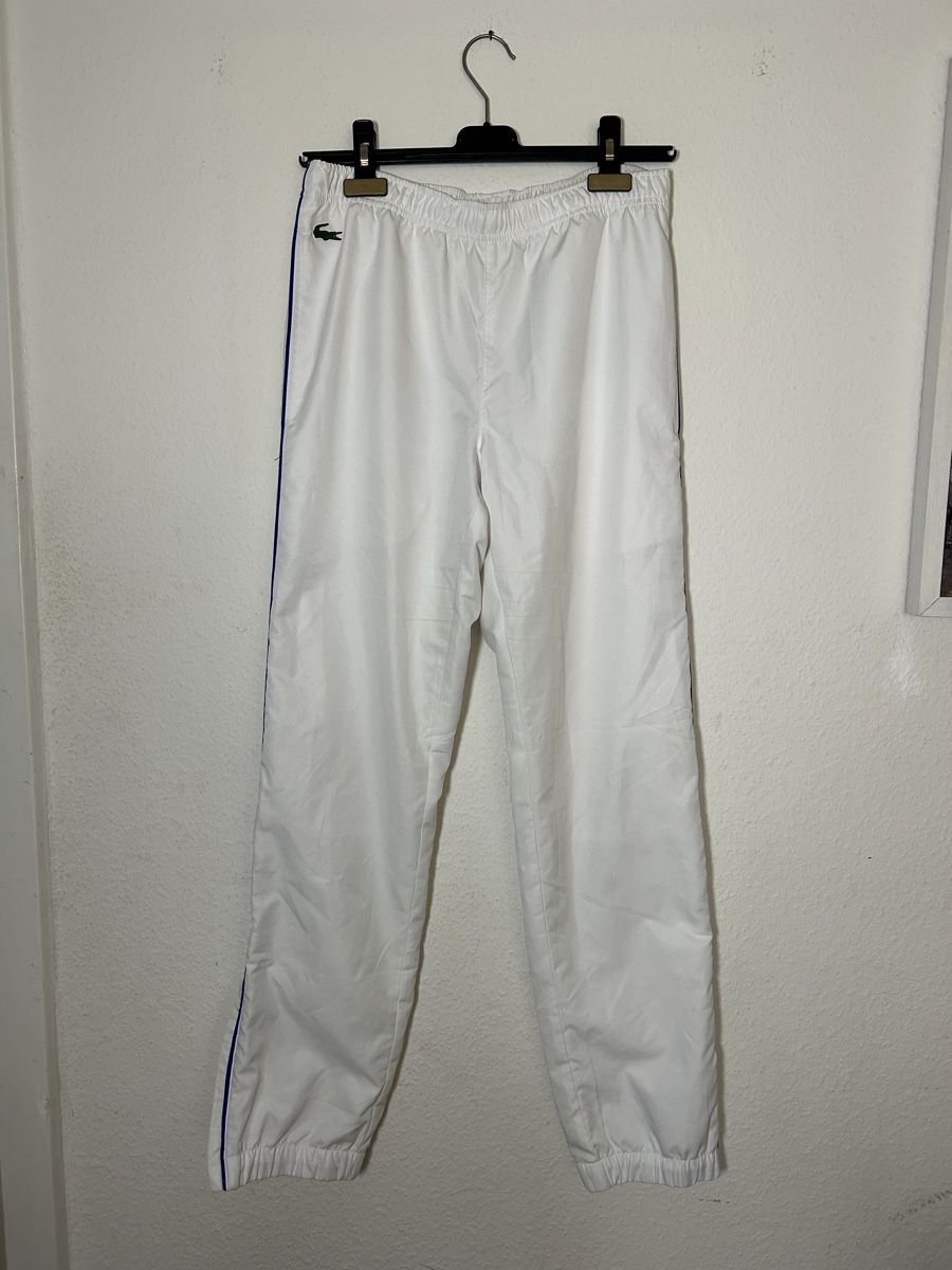 Lacoste Pantaloni: Lacoste Trackpants weiss Grösse XS – Usato da Bern venduto da sor_5lyt
