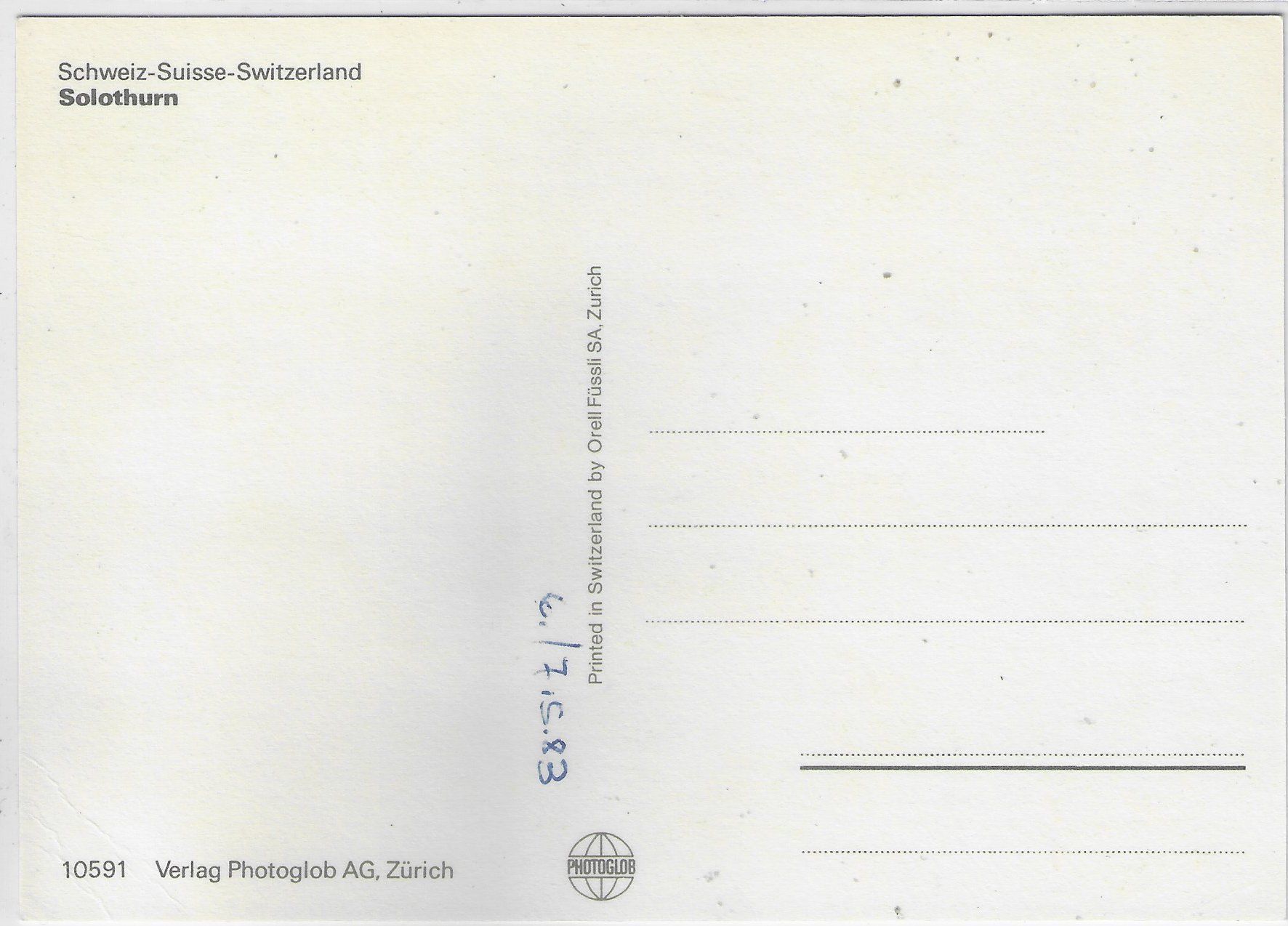 Cartoline postali: Solothurn - Multiview – Usato da Ettingen venduto da Kartenplanet 1