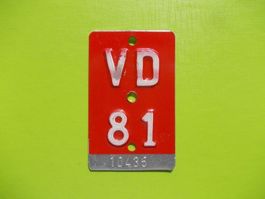 Zum 45. Geburtstag ! ... Velonummer / Fahrradnummer VD 81