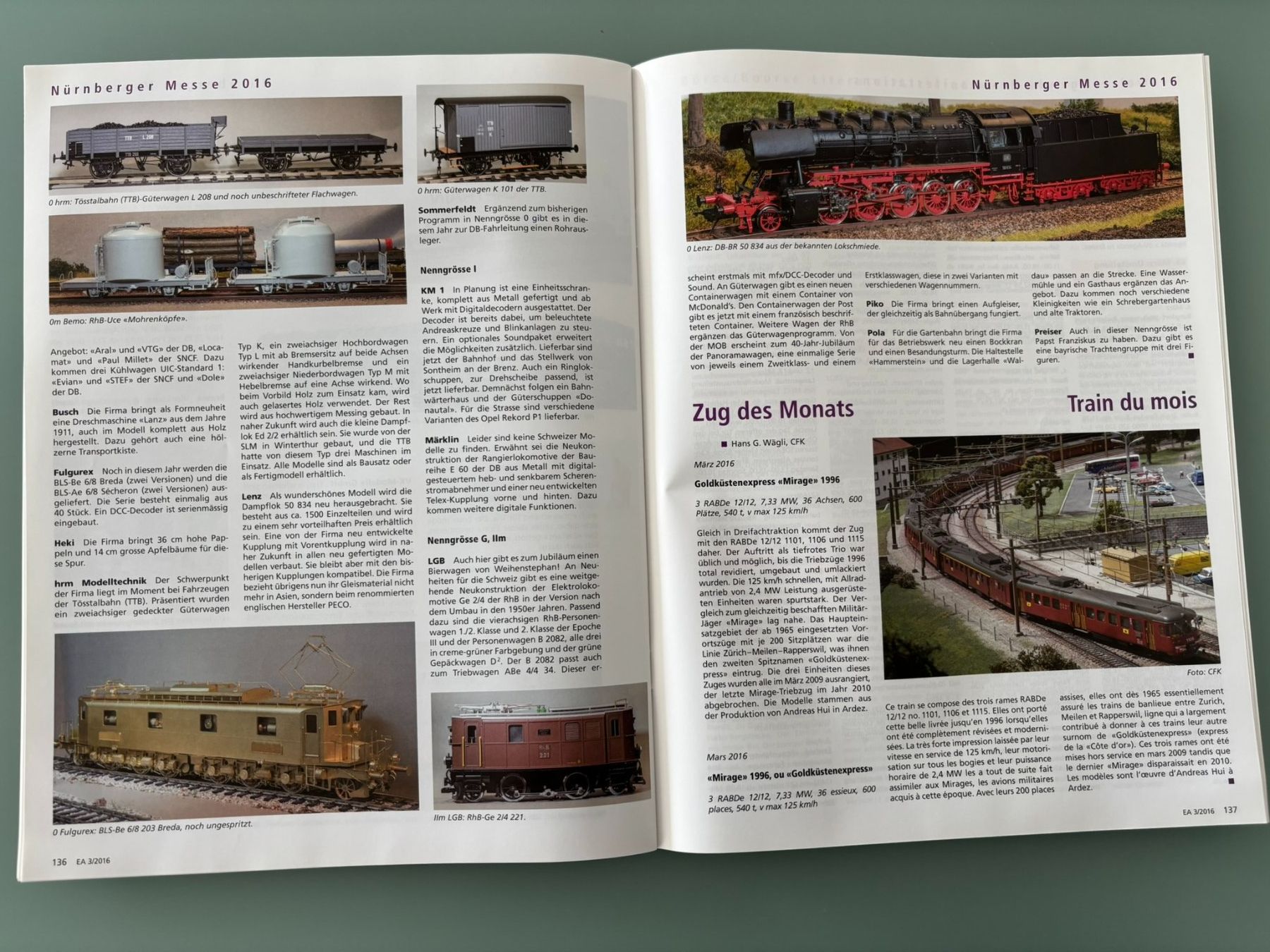 Märklin Modellini di ferrovie: EISENBAHN AMATEUR 2x 2016 – Usato da Sion venduto da lol_98vj 4