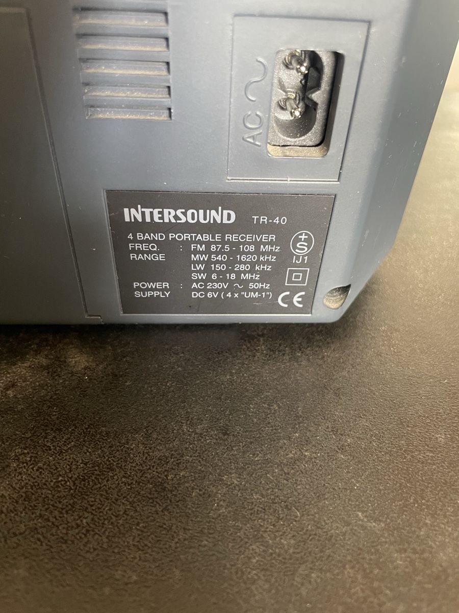 Radio: Radio Vintage Intersound modèle TR-40 – Usato da Vallamand venduto da Bricbracbroc82 7
