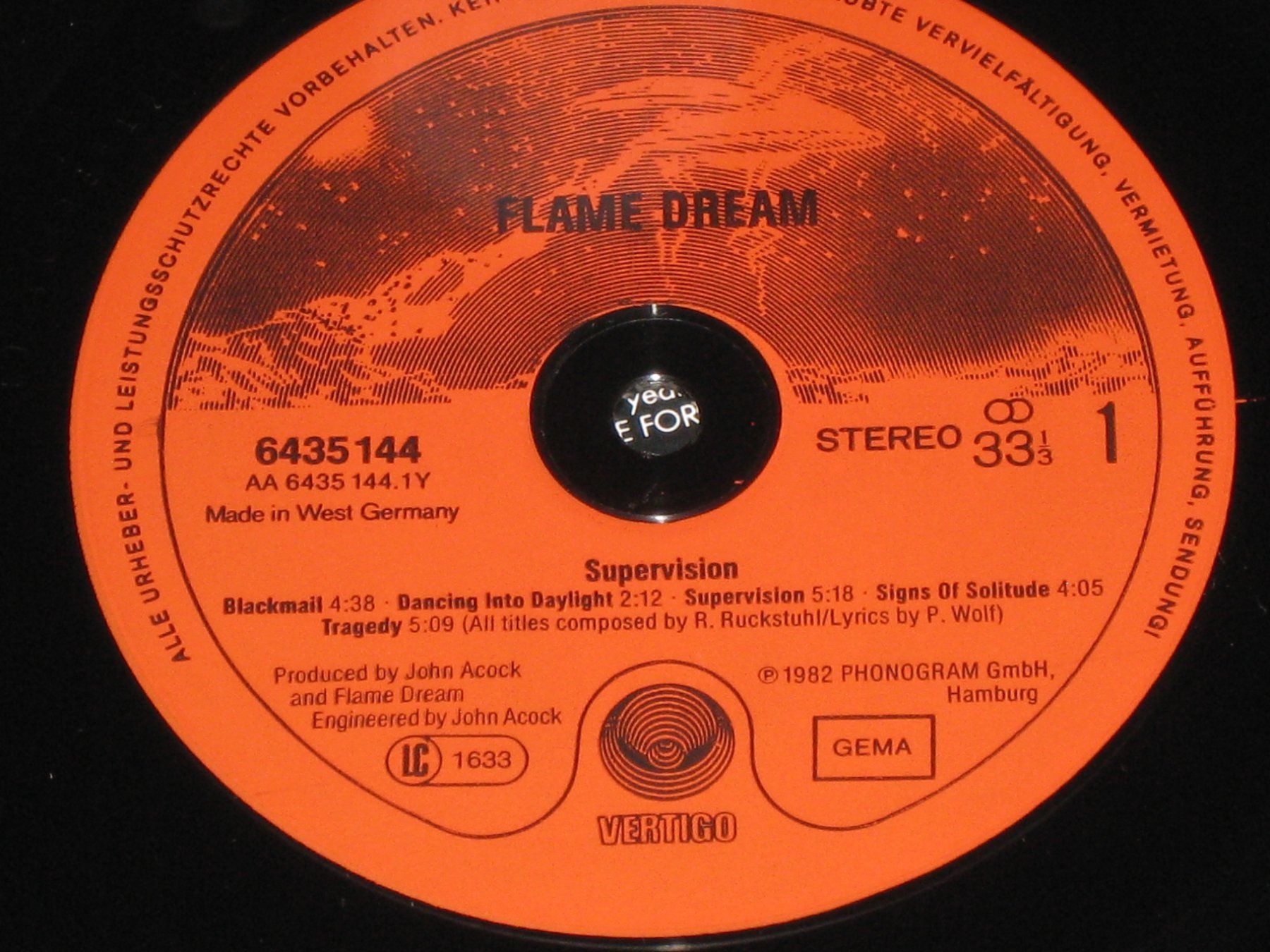 Dischi in vinile: LP - FLAME DREAM - SUPERVISION – Usato da Steckborn venduto da Quo7 1