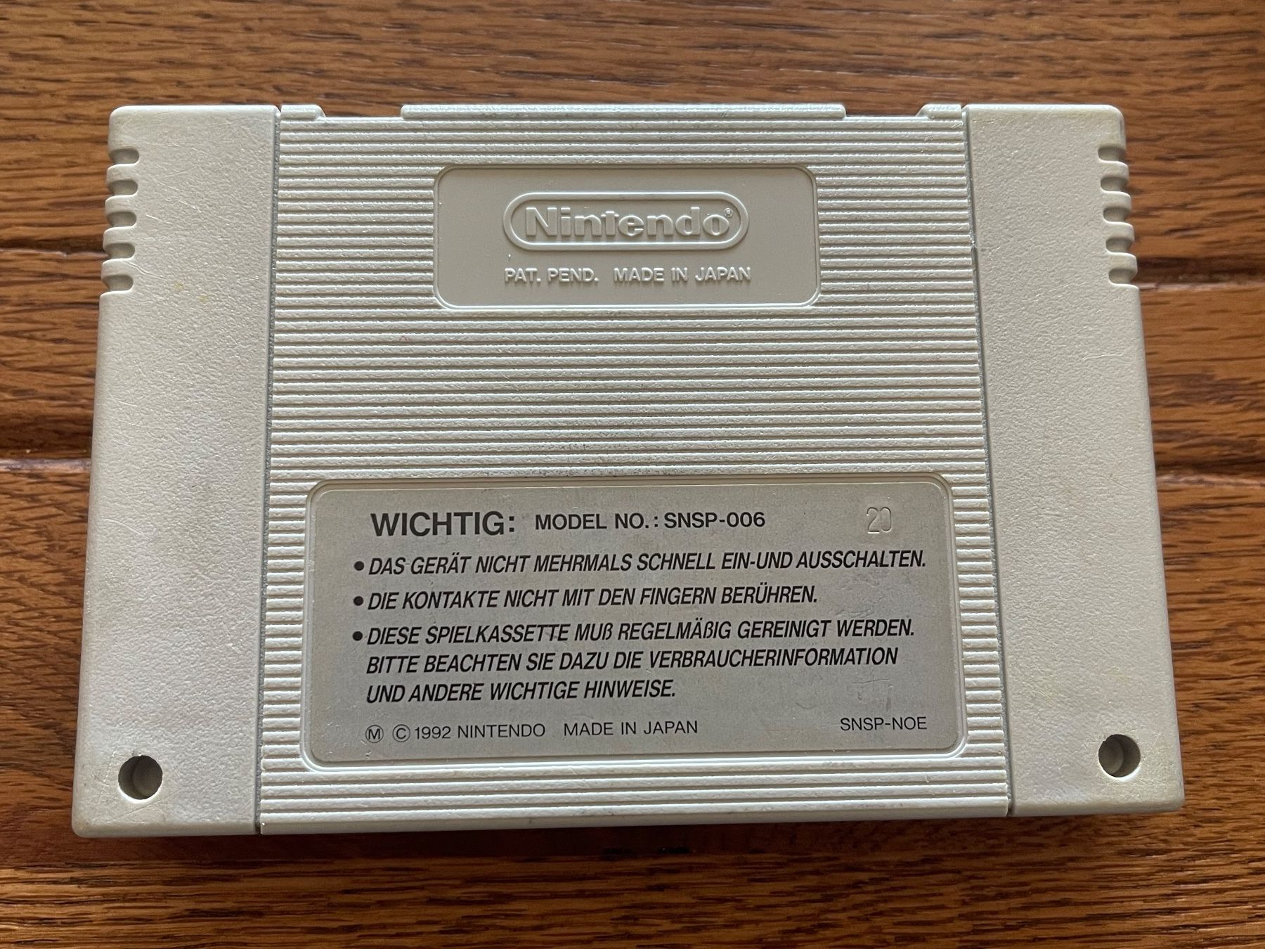 Nintendo Giochi: NHL 95 - Super Nintendo - SNES – Usato da Zuerich venduto da Dorsi 1