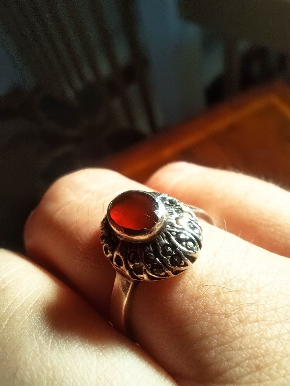 Ringe: Silber Ring Karneol und Markasiten – Gebraucht aus Uster von jul_8jwz 1