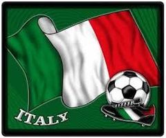 Mausmatte-FUSSBALL-ITALY FLAGGE