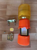 Warnblinkleuchte orange mit Montagematerial