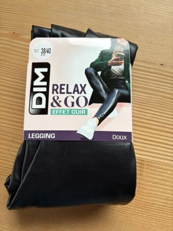 Comfy Fake Leather Leggings DIM - Kunstleder Fake Leder