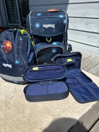 Ergobag Schulranzen Set Sternenhimmel, guter Zustand