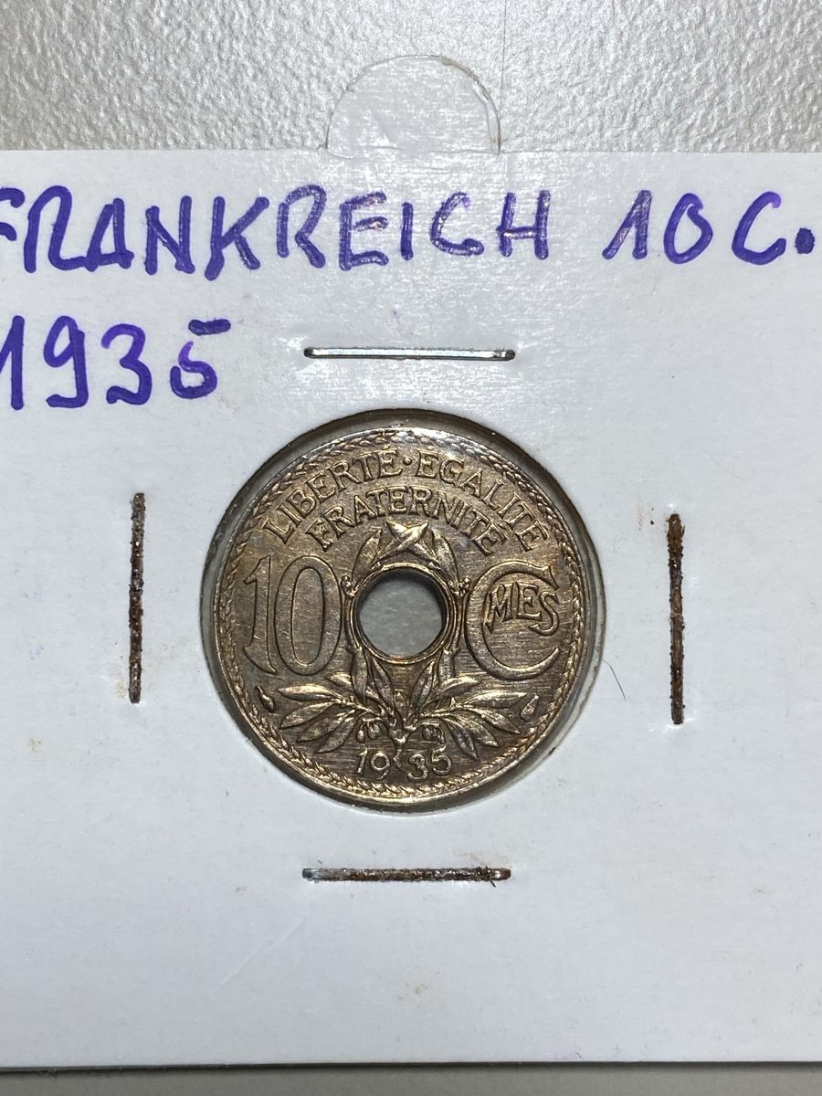 Tutti le monete: France - 10 centimes - 1935 – Usato da Payerne venduto da Mike1682