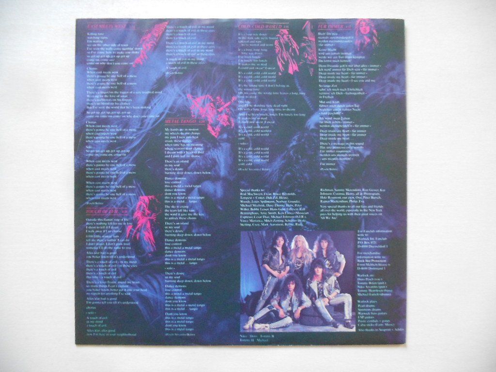 Dischi in vinile: WARLOCK  -  TRIUMPH AND AGONY – Usato da Bex venduto da Giorgiob 2