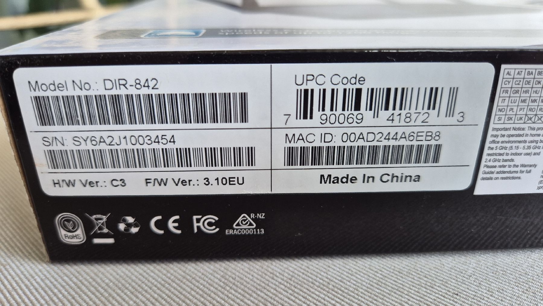 Dlink Modems & Router: Routeur D-Link DIR-842 – Neu (gemäss Beschreibung) aus Schlieren von Rio_Grande 1