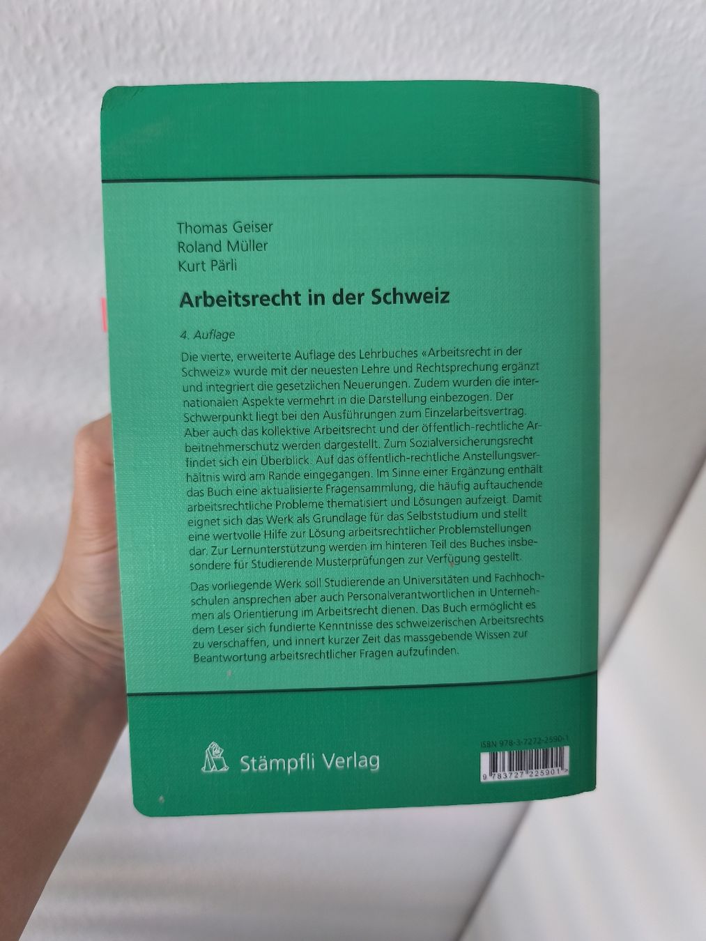Libri: Arbeitsrecht in der Schweiz – Usato da Bern venduto da mar_j8r6 1