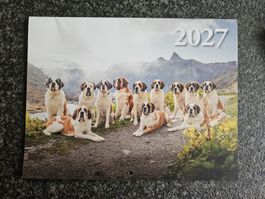 Wandkalender Bernhardiner 2027 Fondation Barry du Grand....